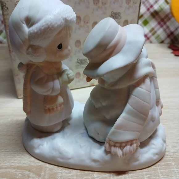 NWT Precious Moments We're Going to Miss You Christmas Holiday Ceramic Figurine - Picture 12 of 16